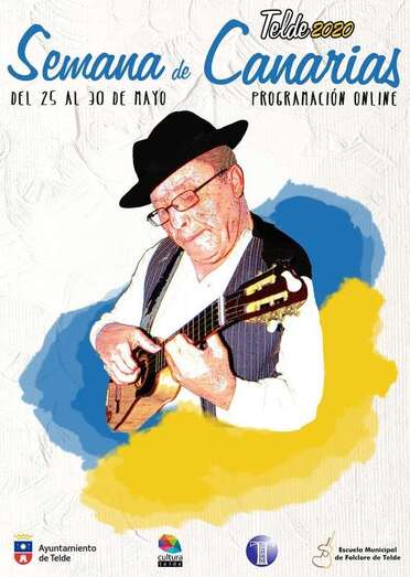 Cartel de la Semana Canaria con motivo del día de la comunidad con Nino Jiménez como protagonista (Foto TA)